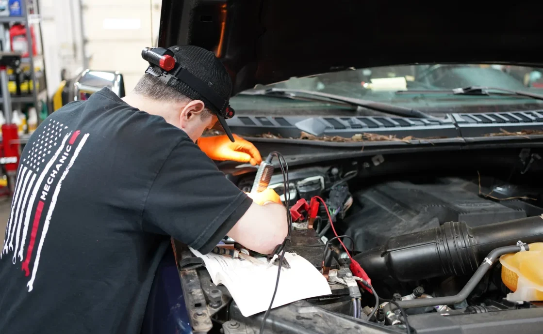 Testing Electrical Components under hood of truck